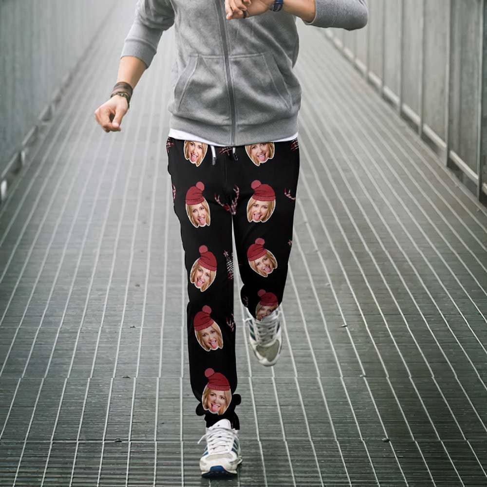 Custom Girlfriend Face Sweatpants Unisex Joggers Gift For Lover - MyFaceUnderwearAU