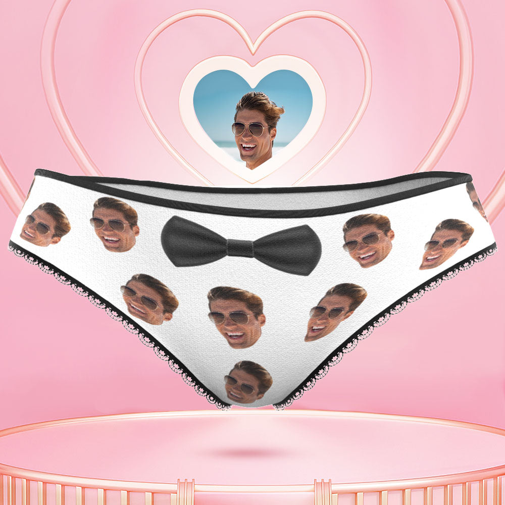 Custom Face Underwear Personalised Women's Panties Briefs Underpants Wedding Gift for Bride Valentine's Day Gift