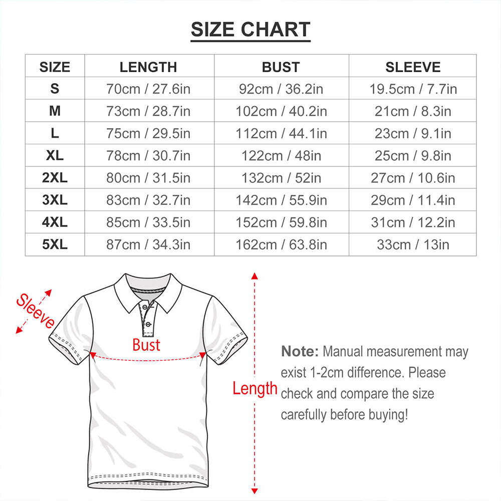 Men's Custom Face Christmas Neon Polo Shirt Personalised Short Sleeve Golf Shirts Gift - MyFaceUnderwearAU