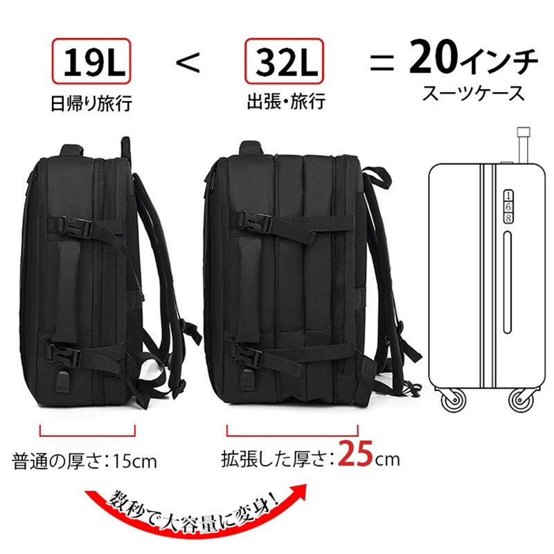 大容量バックパック