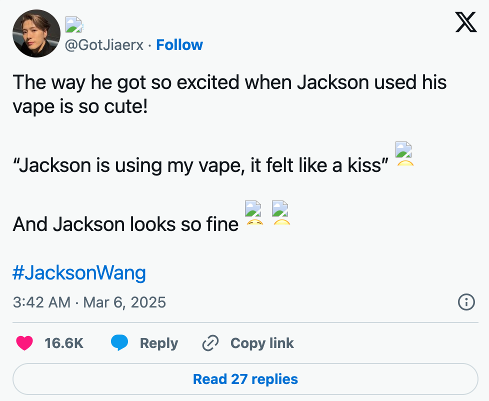 歌手王嘉尔在直播中吸电子烟引热议 粉丝态度存分歧