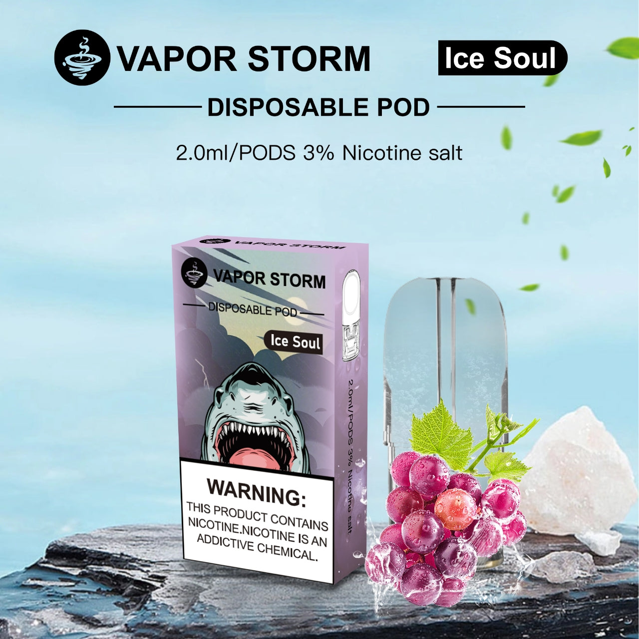 【風暴五代煙彈】風暴(VAPOR STORM) 五代煙彈 適配ILIA/RELX五代主機 單顆裝