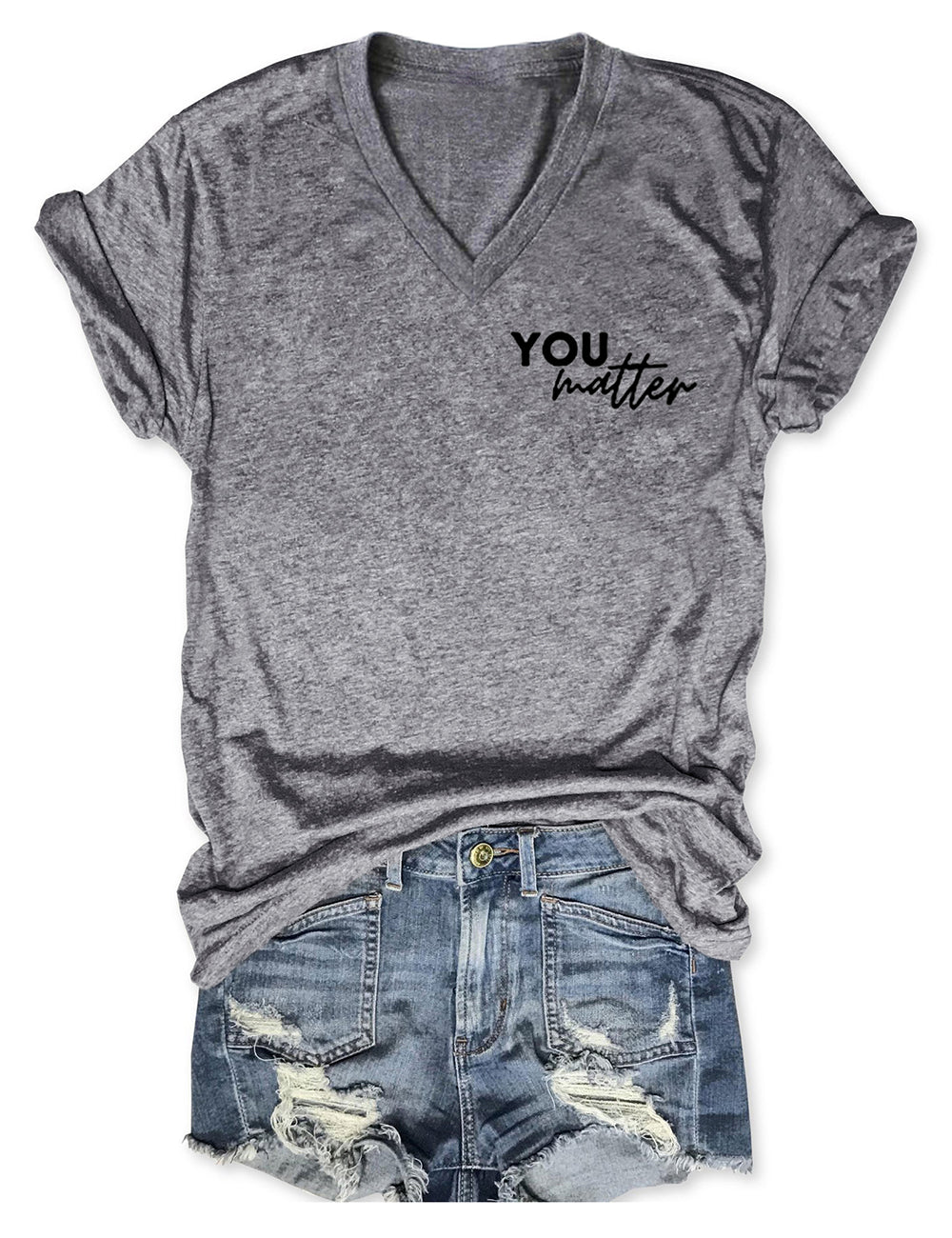 You Are Amazing Beautiful And Enough V Neck Tee