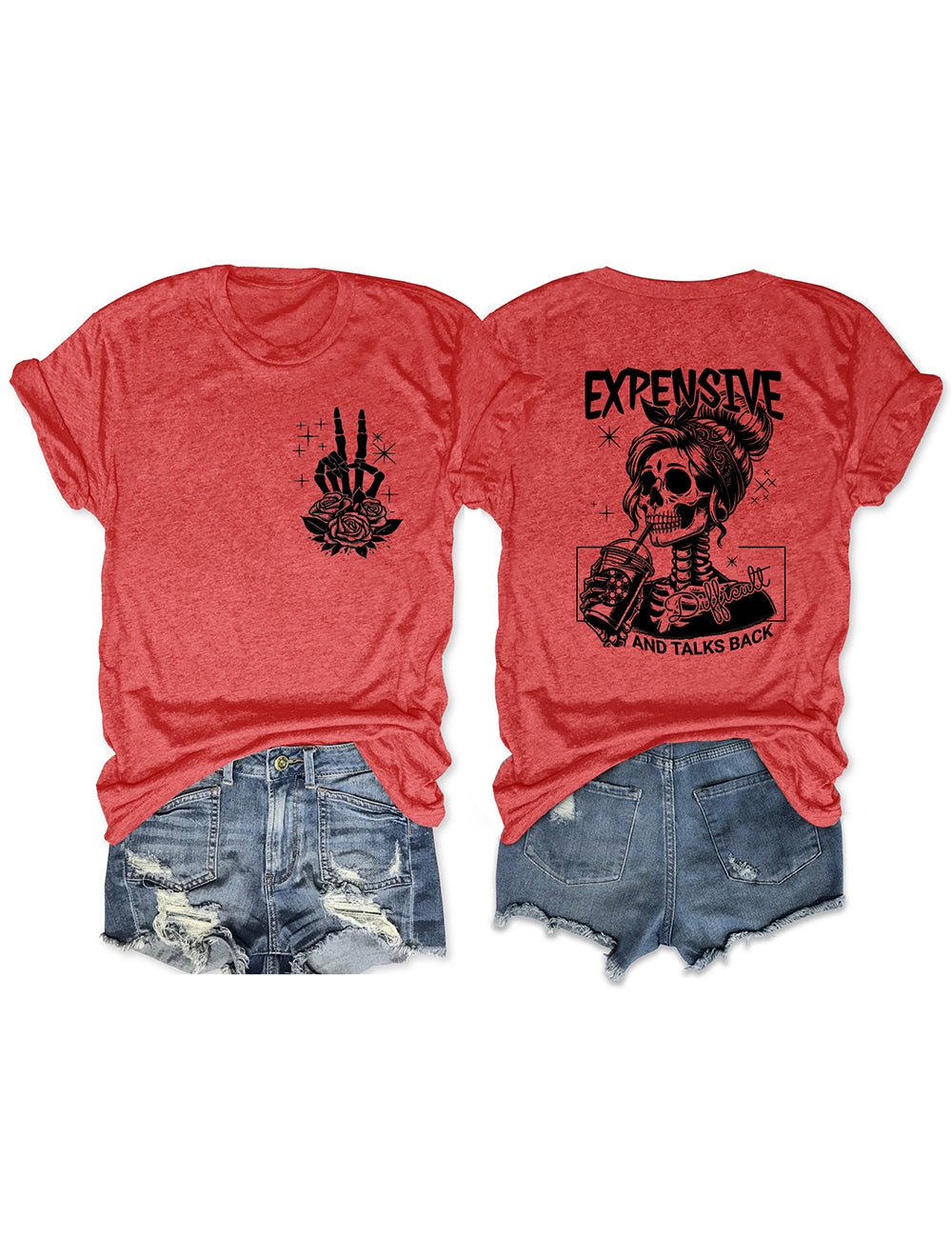 Expensive Difficult And Talks Back Red Tee