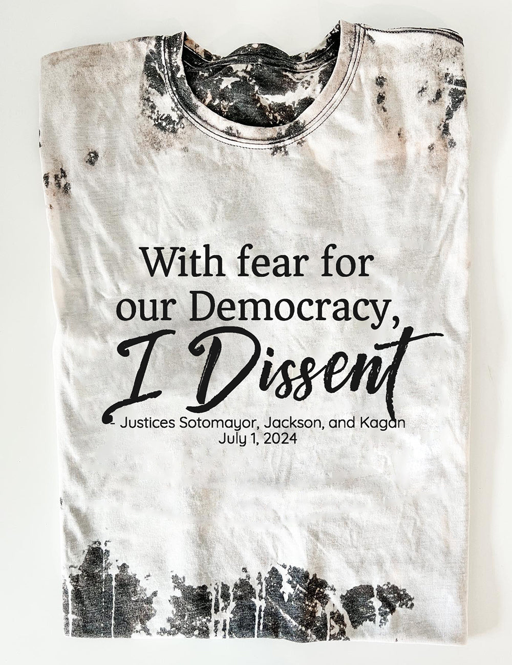 With Fear For Our Democracy I Dissent Graphic Tee