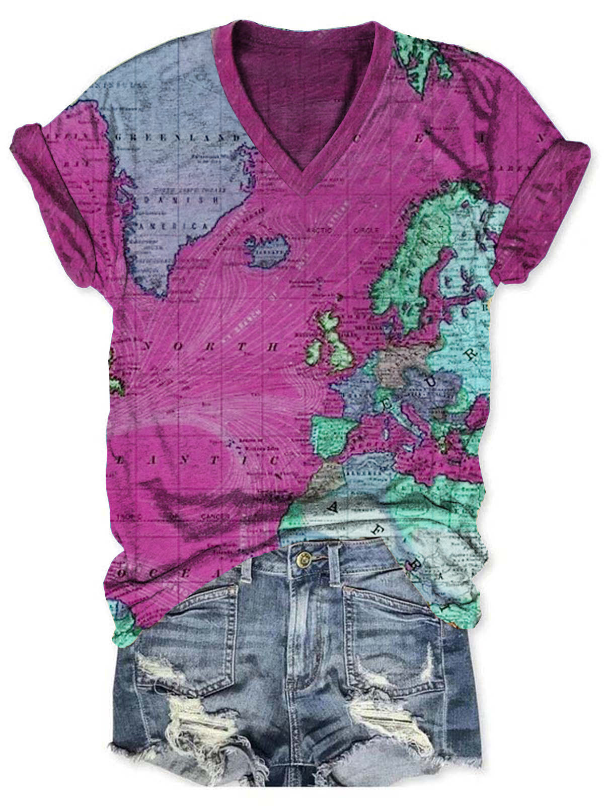 World map women T-Shirt