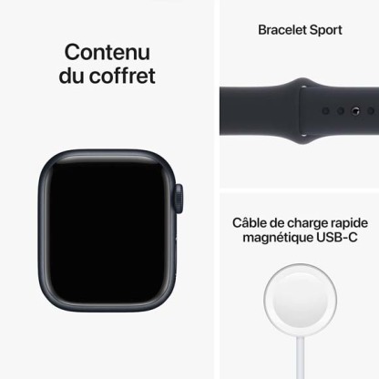 Apple Watch Series 8 GPS 45mm, Boîtier en Aluminium-HelloMarket