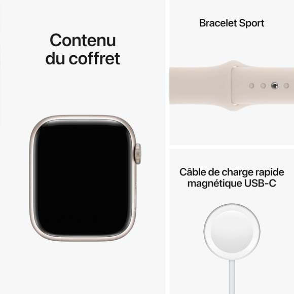 Apple Watch Series 8 GPS 45mm, Boîtier en Aluminium-HelloMarket