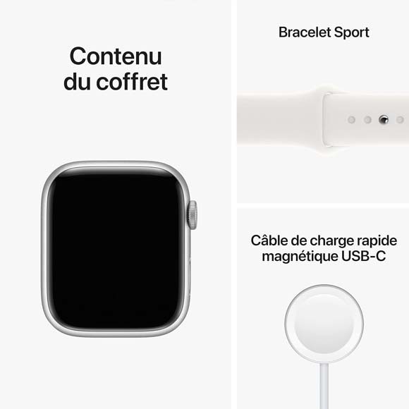 Apple Watch Series 8 GPS 45mm, Boîtier en Aluminium-HelloMarket