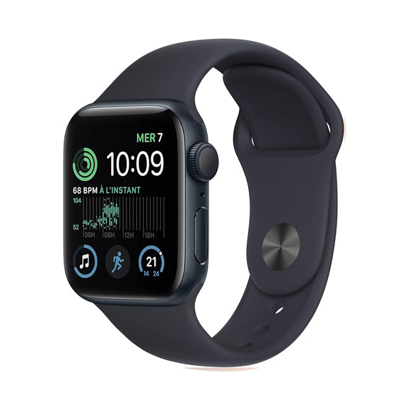 Apple Watch Series SE 2022 (GPS + Cellular, 40mm) Aluminium Noir 2ᵉ génération-HelloMarket
