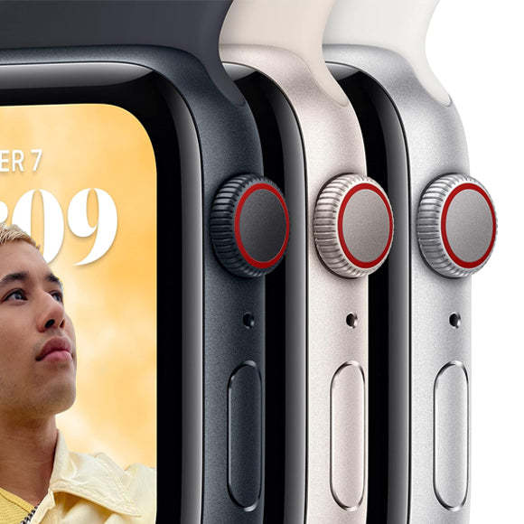 Apple Watch Series SE 2022 (GPS + Cellular, 40mm) Aluminium Noir 2ᵉ génération-HelloMarket