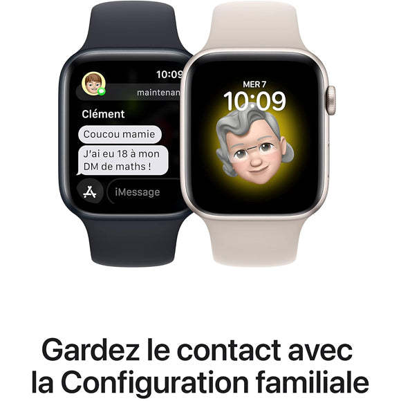 Apple Watch Series SE 2022 (GPS + Cellular, 40mm) Aluminium Noir 2ᵉ génération-HelloMarket