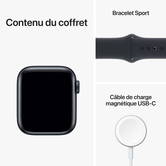 Apple Watch Series SE 2022 (GPS + Cellular, 40mm) Aluminium Noir 2ᵉ génération-HelloMarket