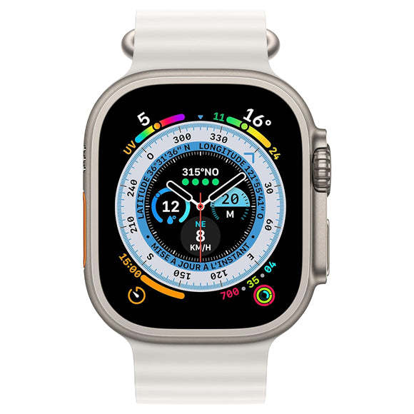 Apple Watch Ultra 2022 (GPS + Cellular, 49mm) Montre connectée Titane Titanium-HelloMarket