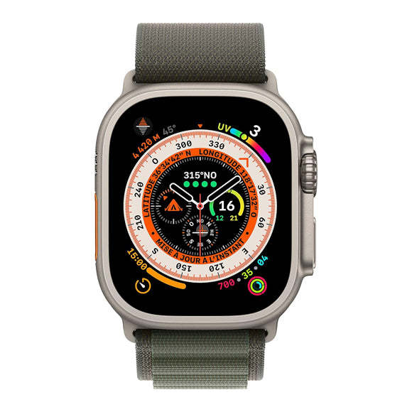 Apple Watch Ultra 2022 (GPS + Cellular, 49mm) Montre connectée Titane Titanium-HelloMarket