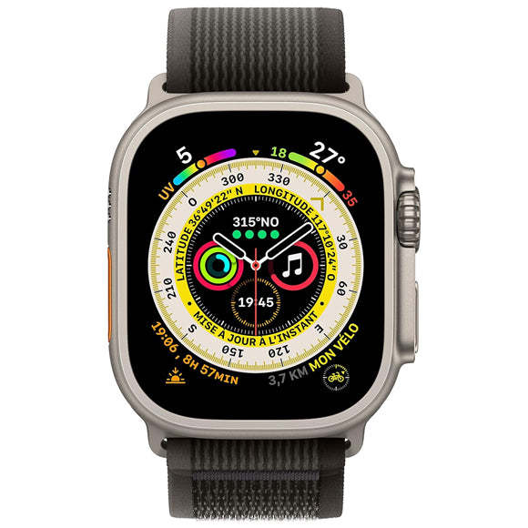 Apple Watch Ultra 2022 (GPS + Cellular, 49mm) Montre connectée Titane Titanium-HelloMarket