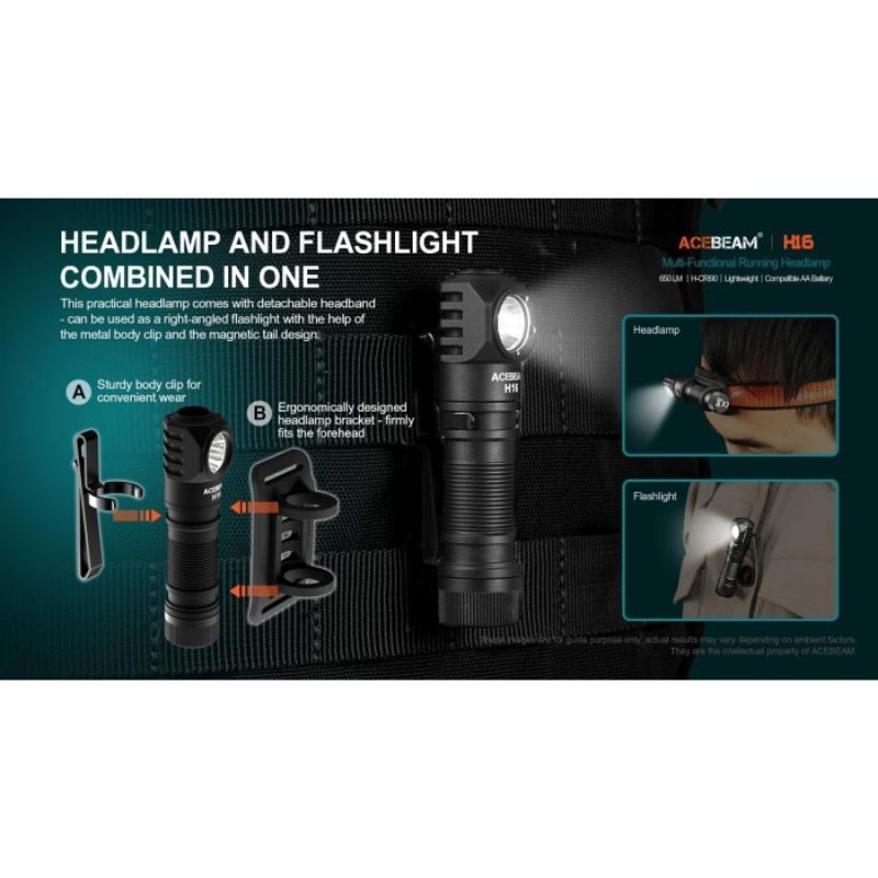 Acebeam H16 NW LED 650 Lumen Headlamp