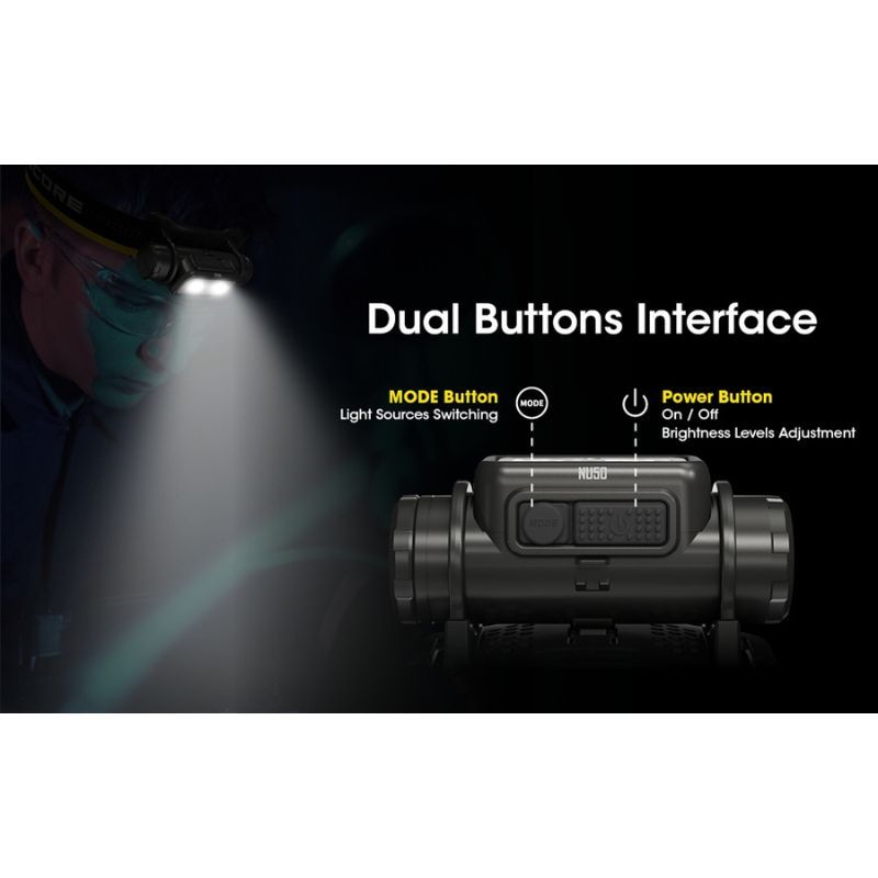Nitecore NU50 1400 Lumen Lightweight Headlamp