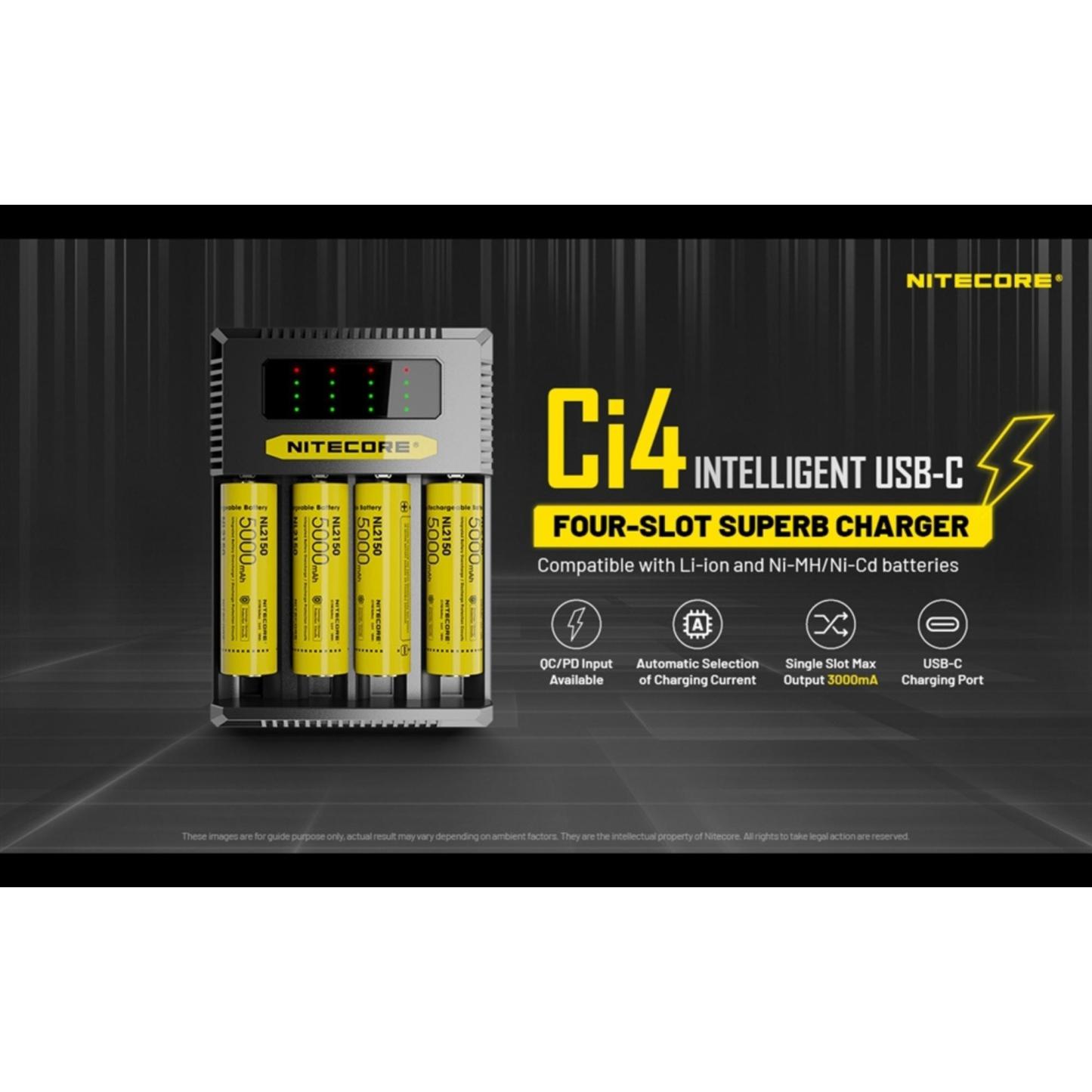 Nitecore Ci4 Four Slot Universal Battery Charger