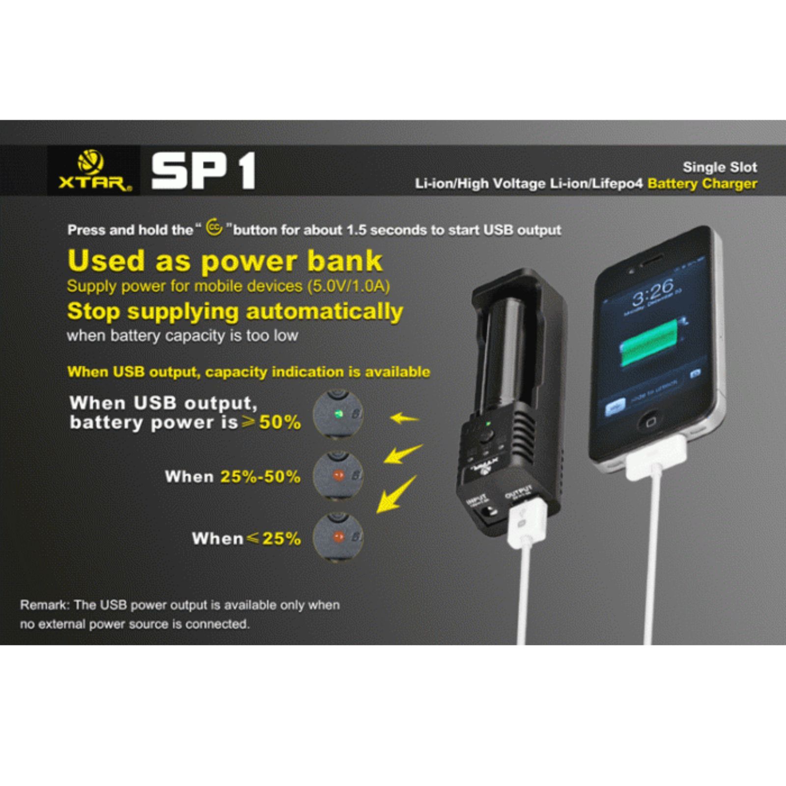XTAR SP1 Battery Charger