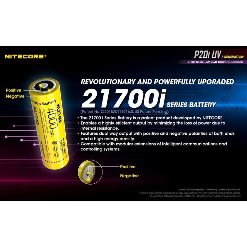 Nitecore P20i UV 1800 Lumen Flashlight