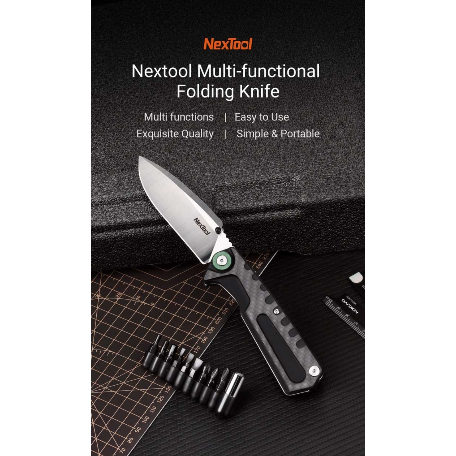 NexTool Multi Functional EDC 4 In 1 Multitool Knife NE20021
