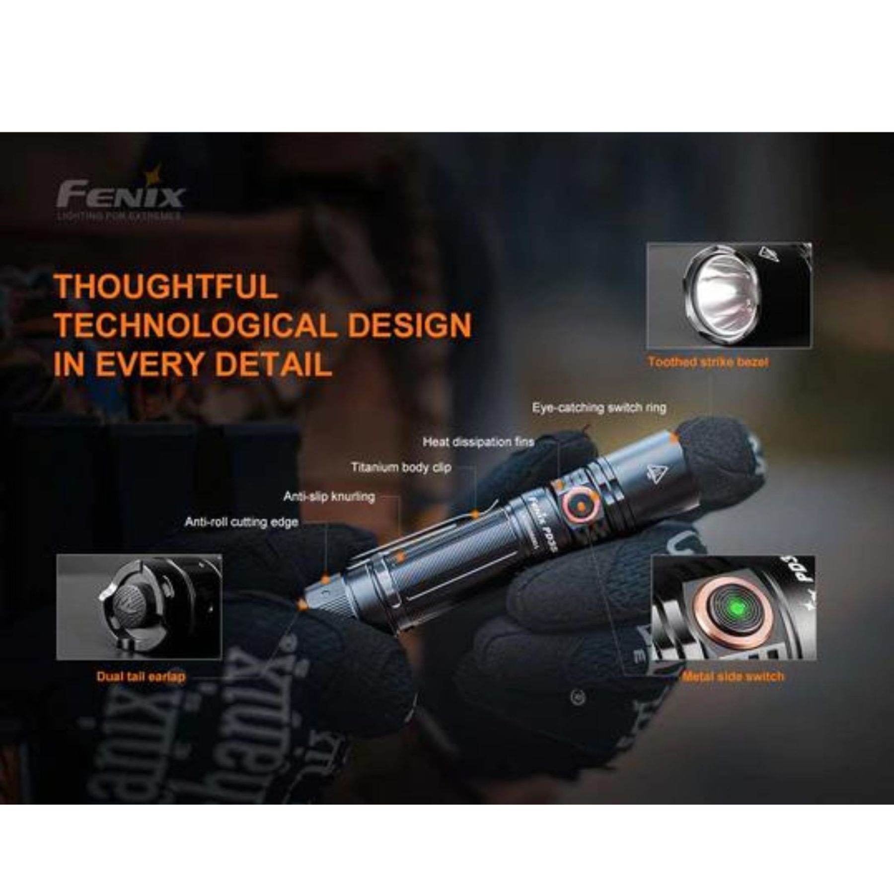 Fenix PD35 1700 Lumen V3.0 Flashlight