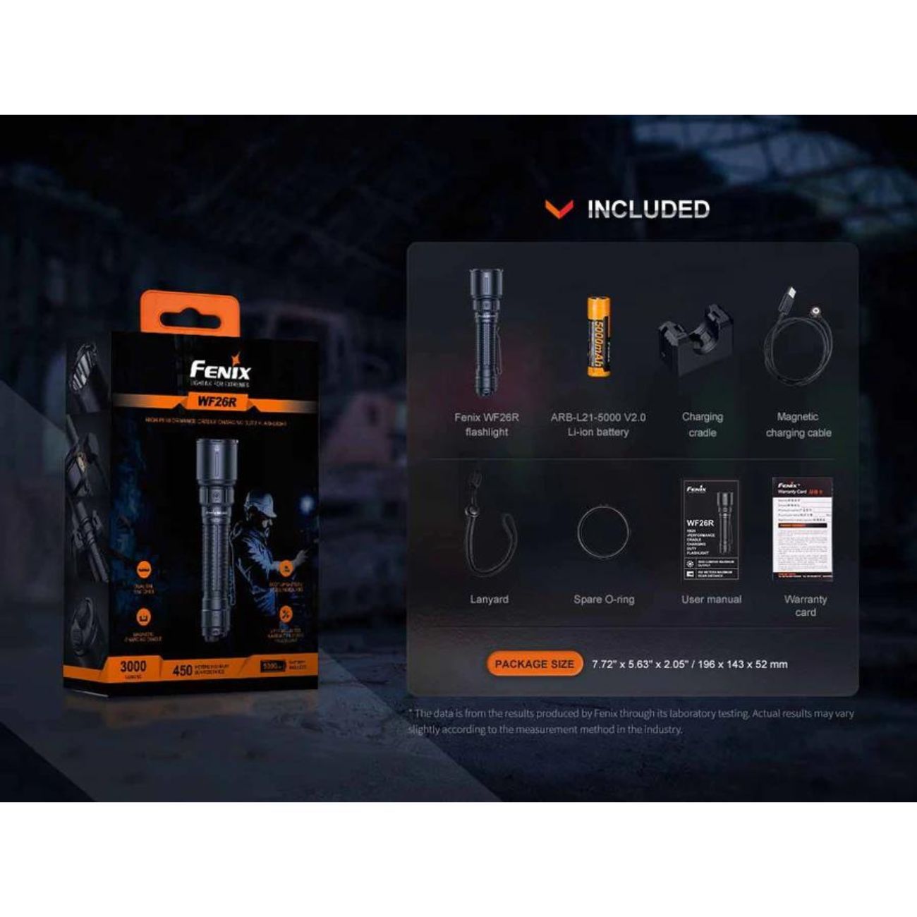 Fenix WF26R High Performance 3000 Lumen Flashlight