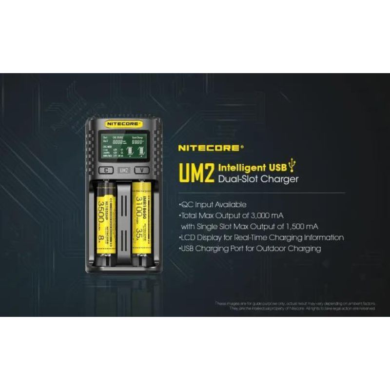 Nitecore UM2 Battery Charger
