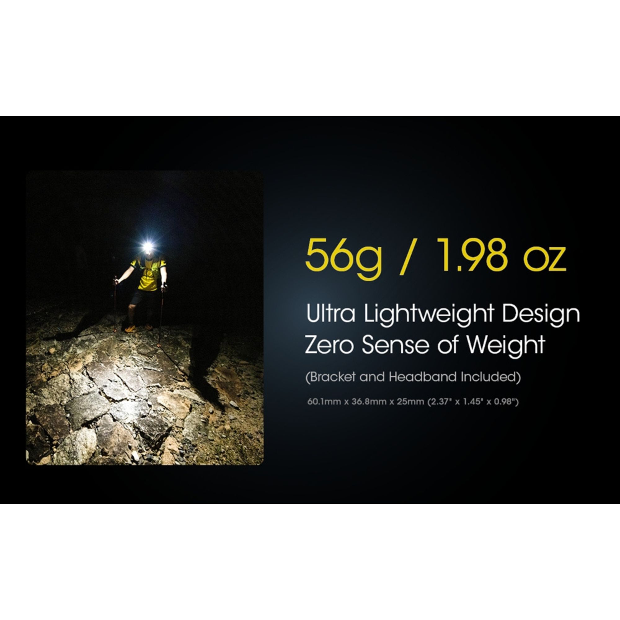 Nitecore NU25 400 Lumen Ultralight Rechargable Headlamp