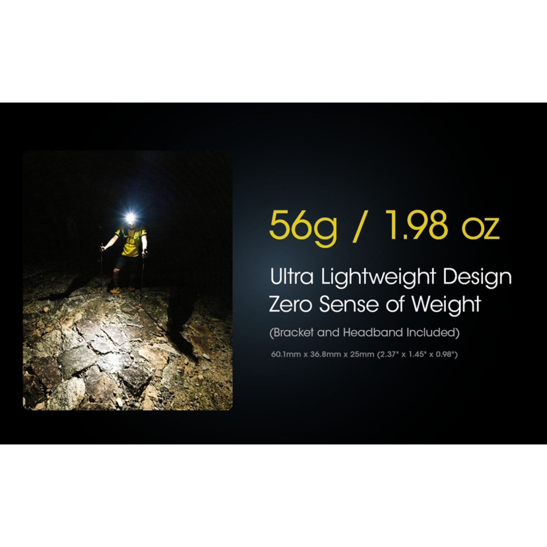 Nitecore NU25 400 Lumen Ultralight Rechargable Headlamp