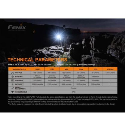 Fenix PD35 1700 Lumen V3.0 Flashlight