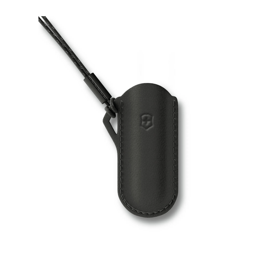 Victorinox Leather Pouch Dark Illusion Black 58mm 4.0670.3