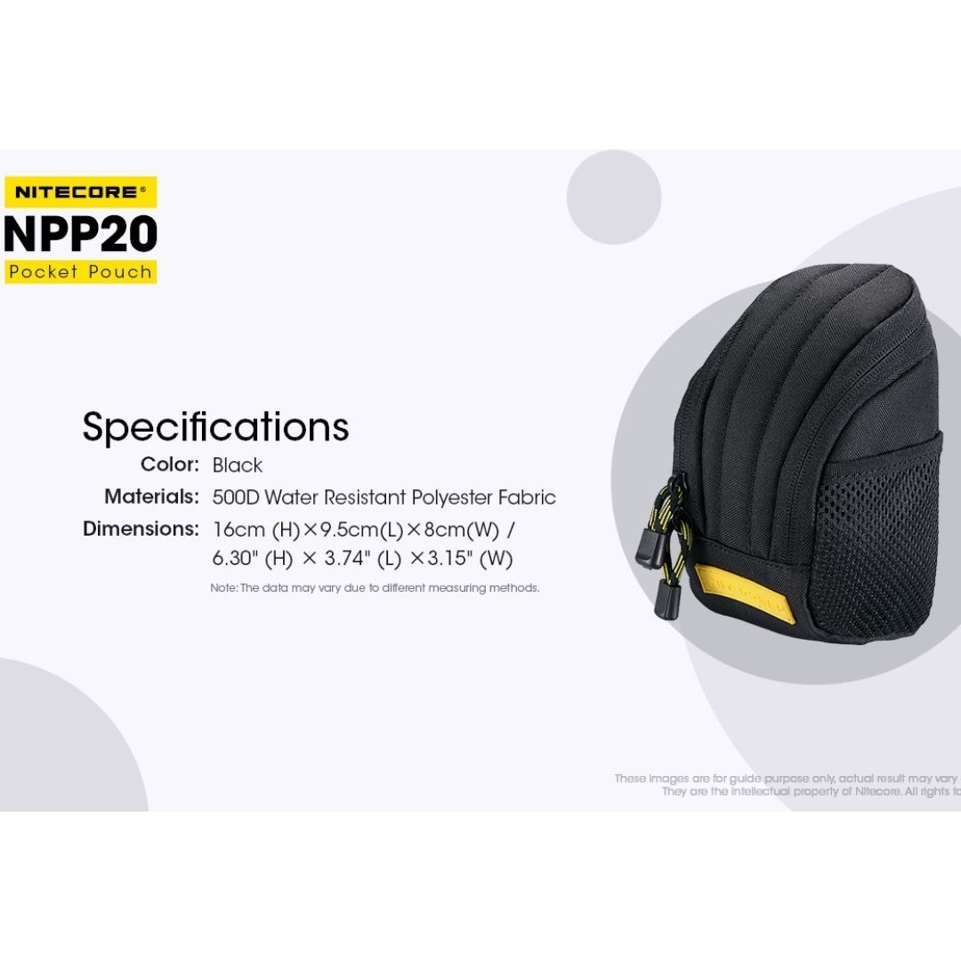 Nitecore NPP20 Pocket Pouch (Black)