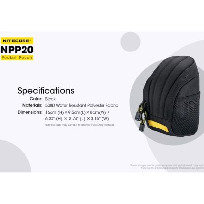 Nitecore NPP20 Pocket Pouch (Black)