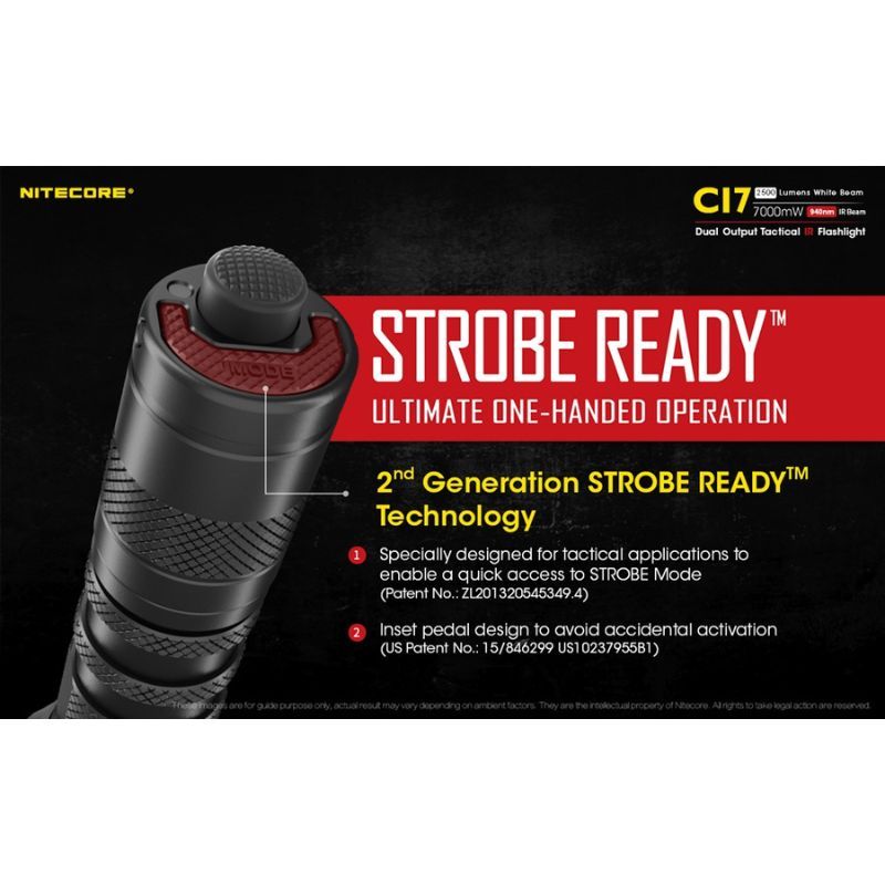 Nitecore CI7 2500 Lumen Infrared Flashlight