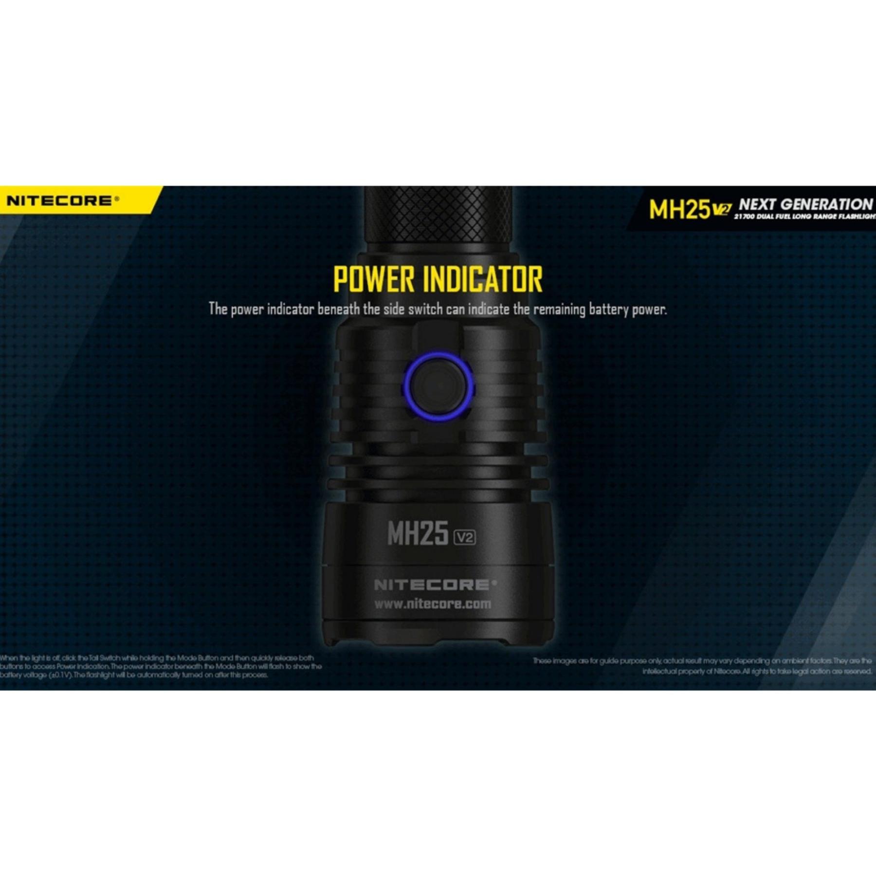 Nitecore MH25 V2 1300 Lumen Flashlight