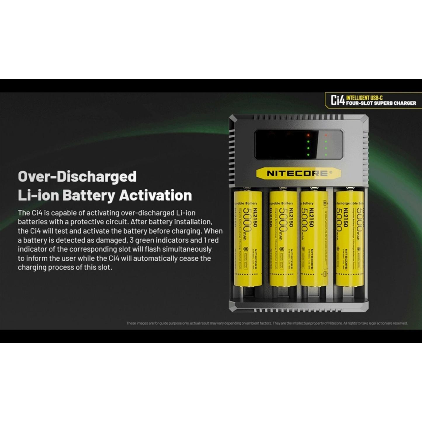 Nitecore Ci4 Four Slot Universal Battery Charger