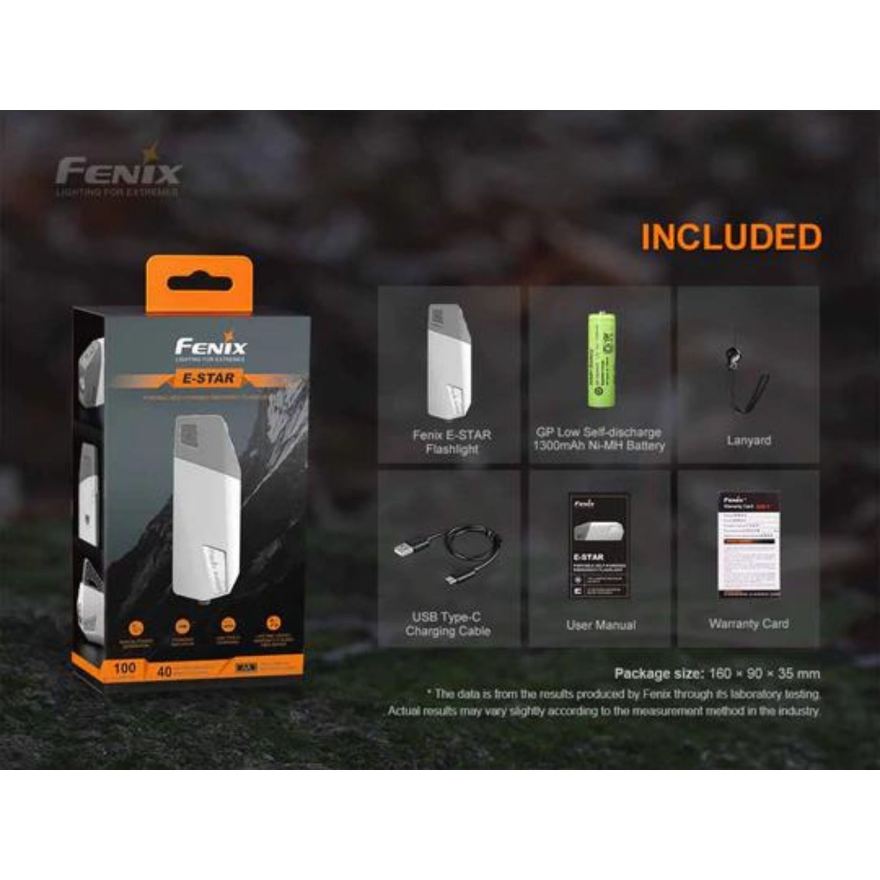 Fenix E-Star 100 Lumen Emergency Flashlight