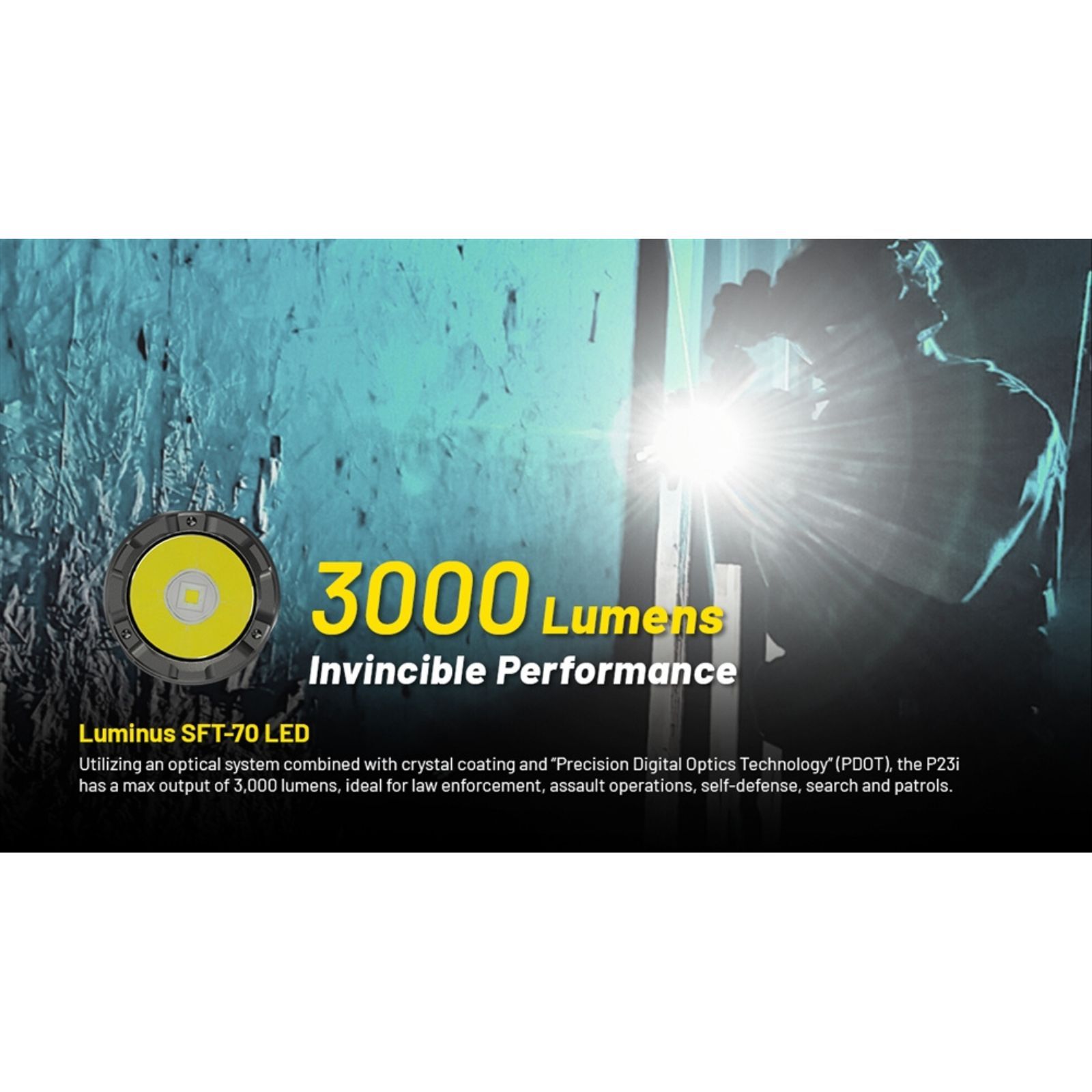 Nitecore P23I 3000 Lumen Flashlight