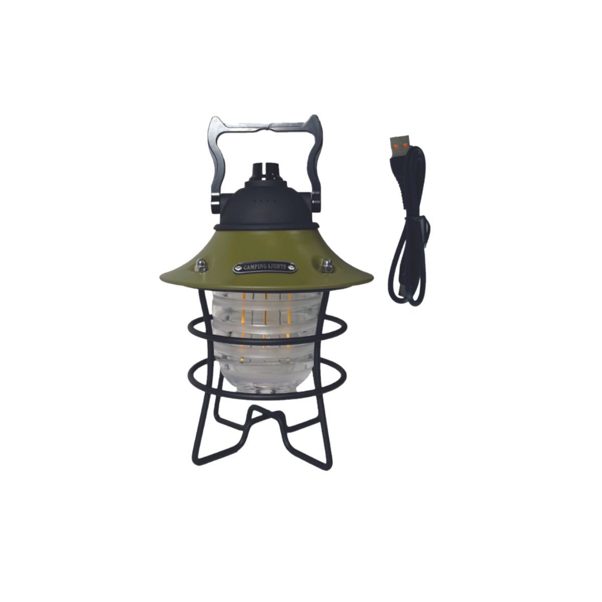 Deer Creek Lantern USB Rechargeable Retro Design