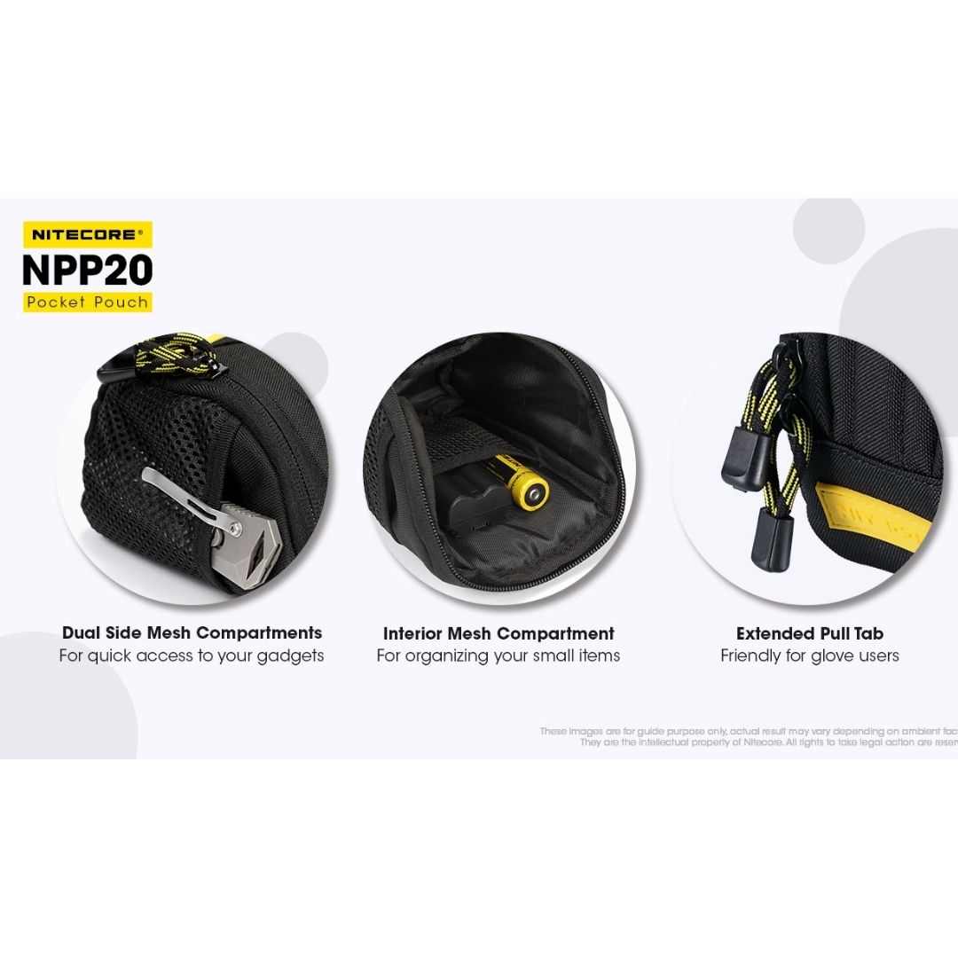 Nitecore NPP20 Pocket Pouch (Black)