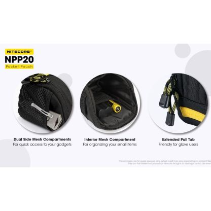 Nitecore NPP20 Pocket Pouch (Black)