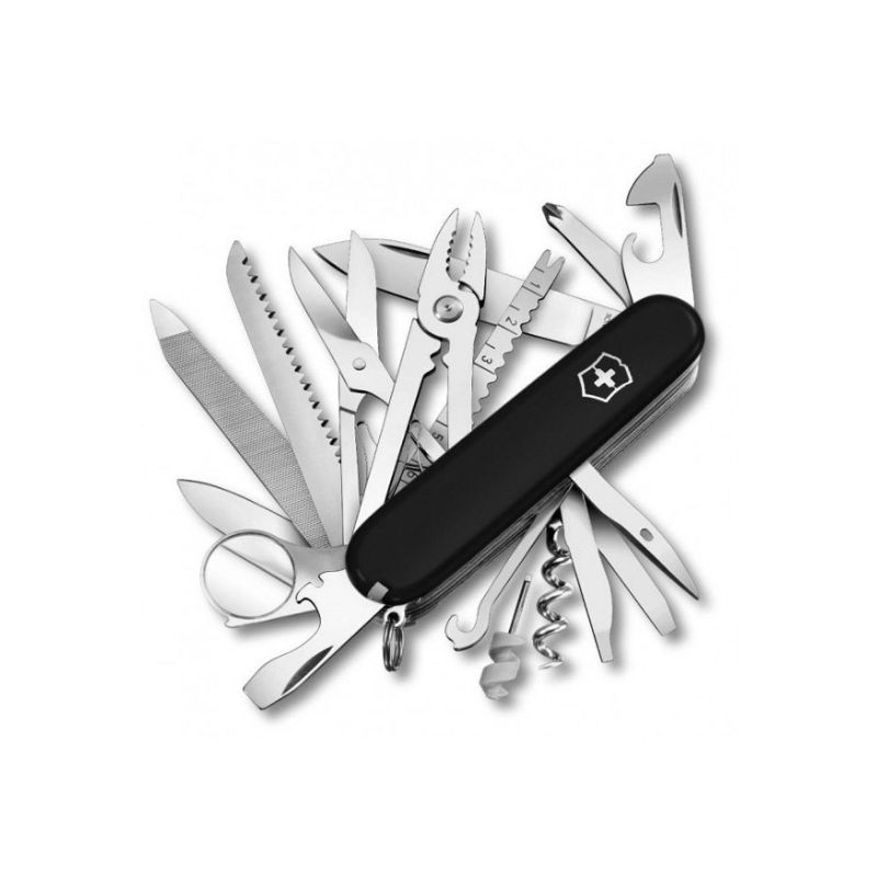 Victorinox Swiss Champ Multitool Pocket Knife 1.6795.3 (Black)