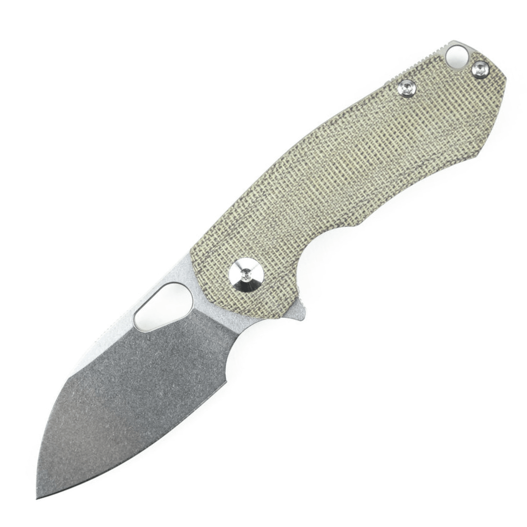 Giantmouse Ace Riv LL Canvas Micarta (Green)