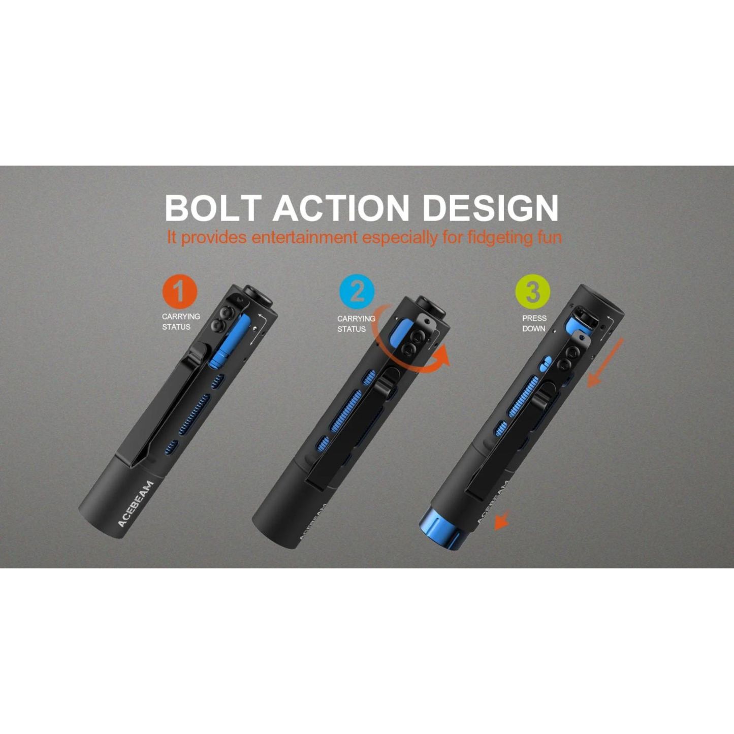 Acebeam Rider RX Al 650L 219F 5000K Flashlight