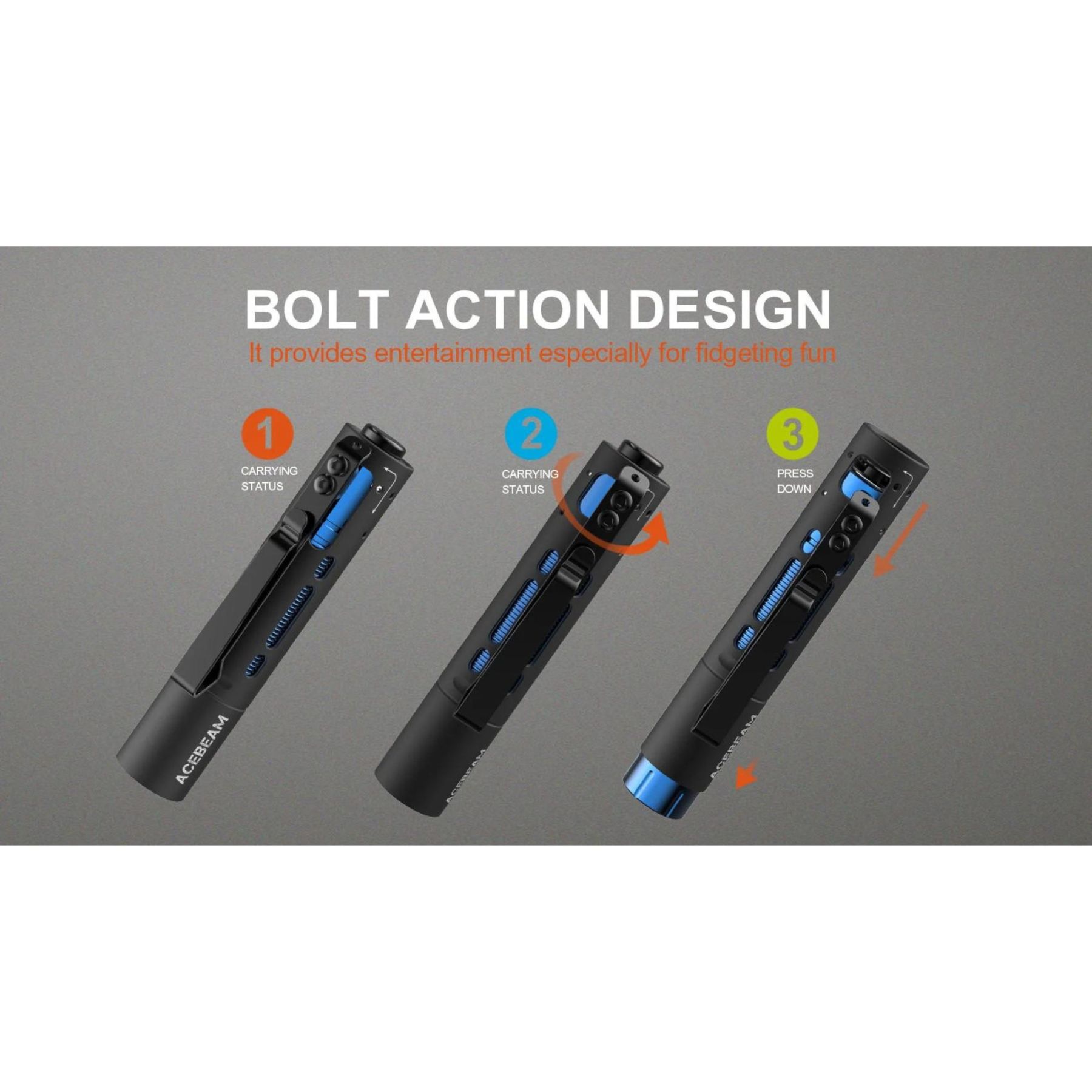 Acebeam Rider RX Al 650L 219F 5000K Flashlight