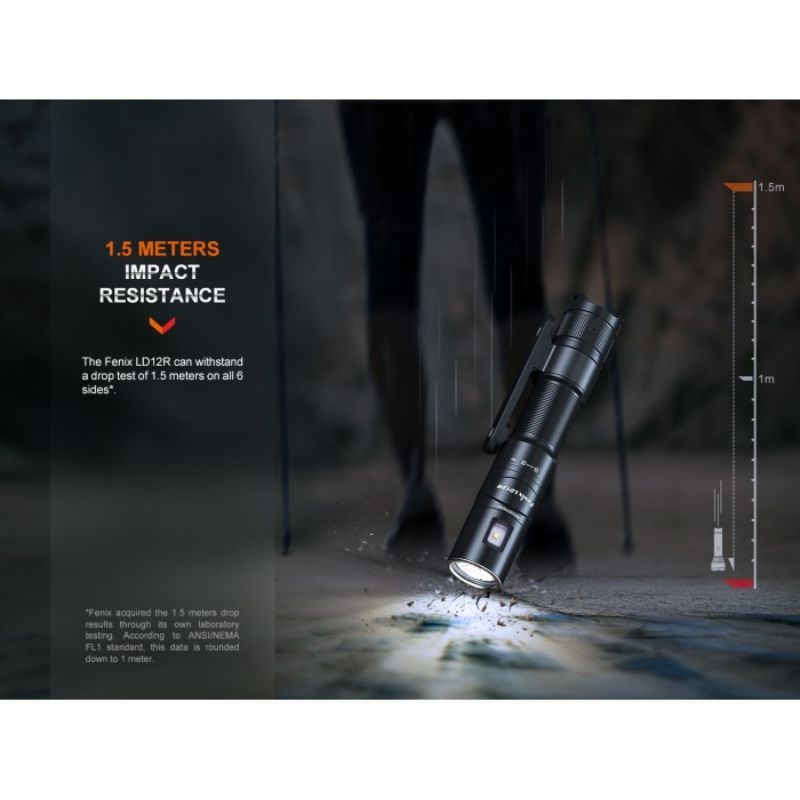 Fenix LD12R Luminus SST20 CW LED 600 Lumen Flashlight