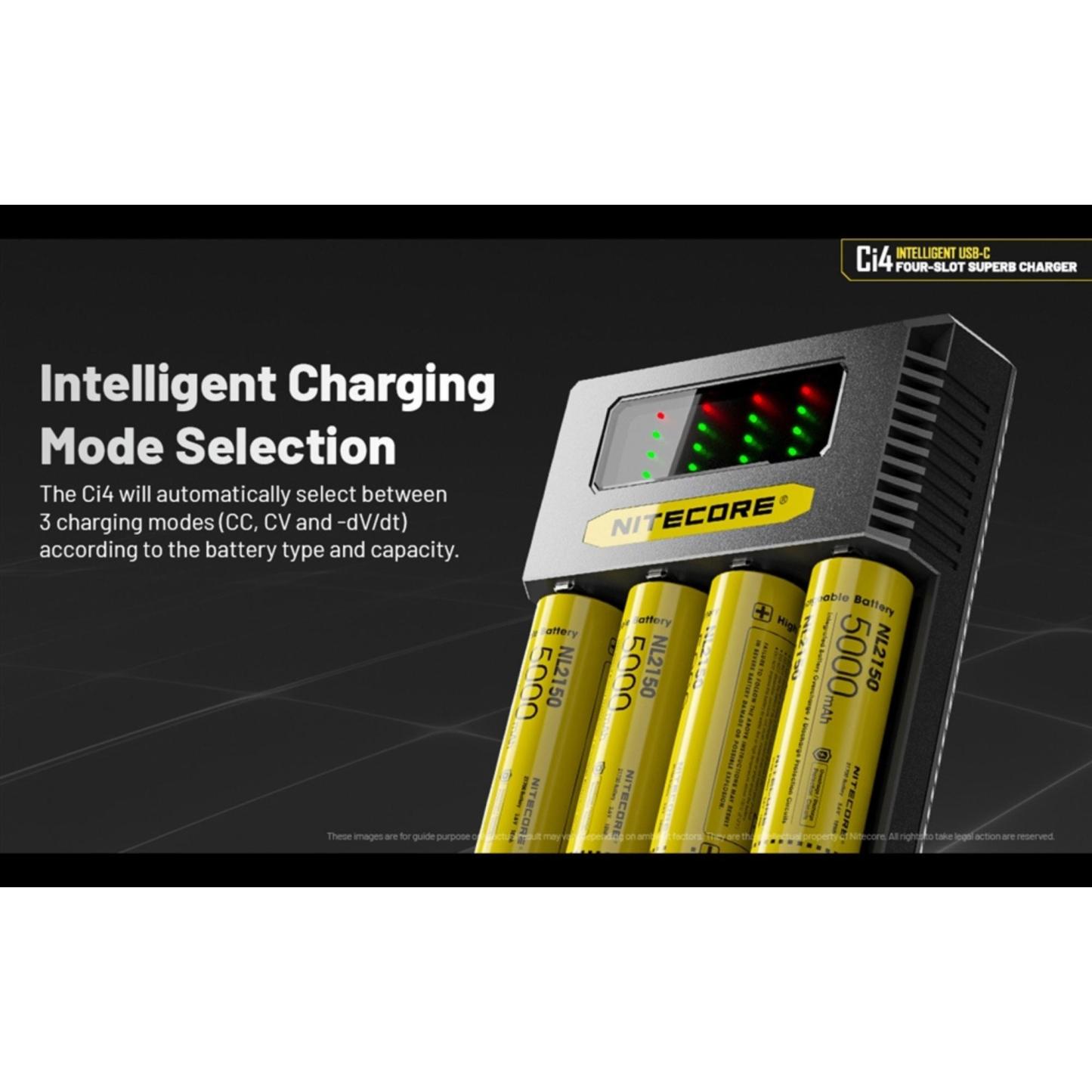 Nitecore Ci4 Four Slot Universal Battery Charger