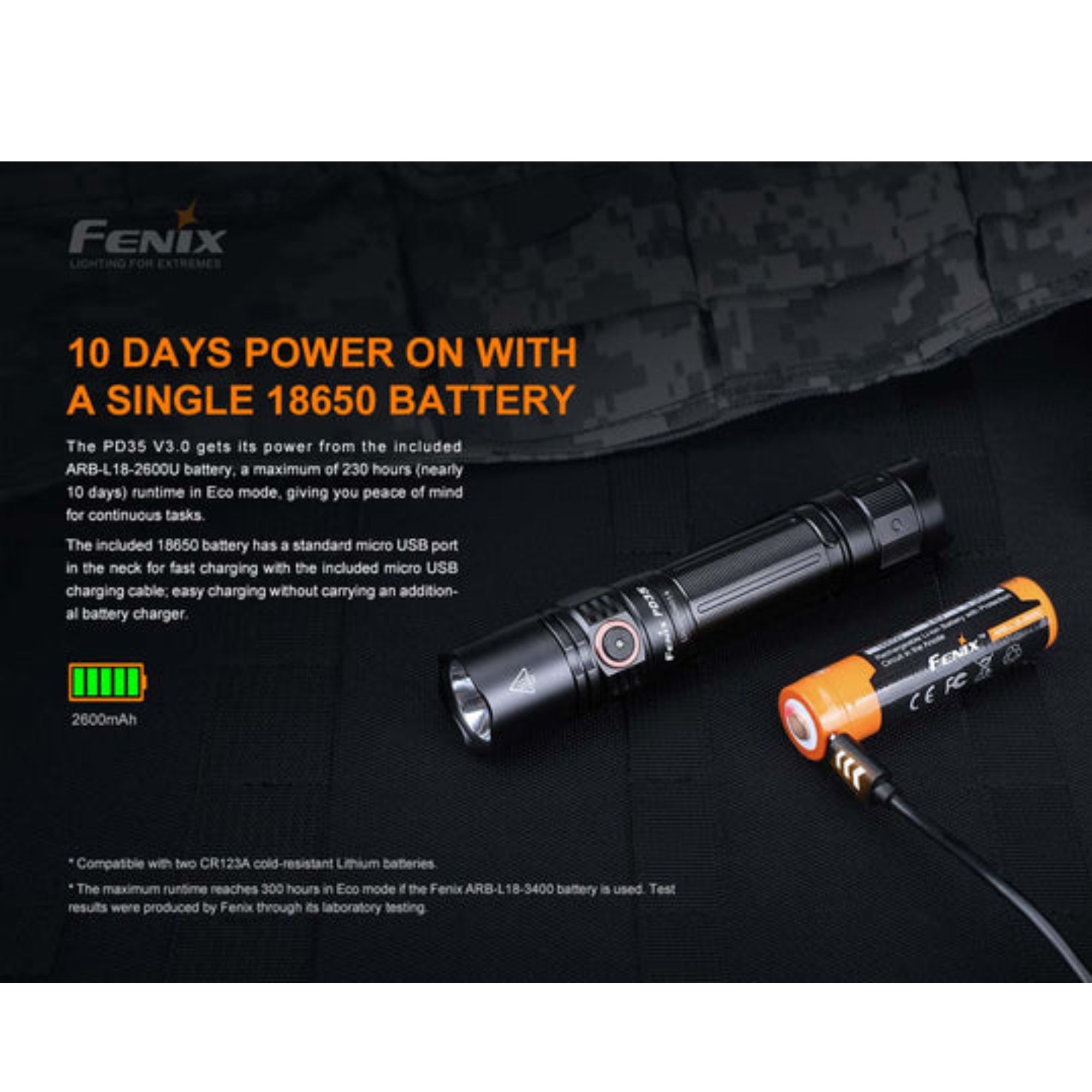 Fenix PD35 1700 Lumen V3.0 Flashlight